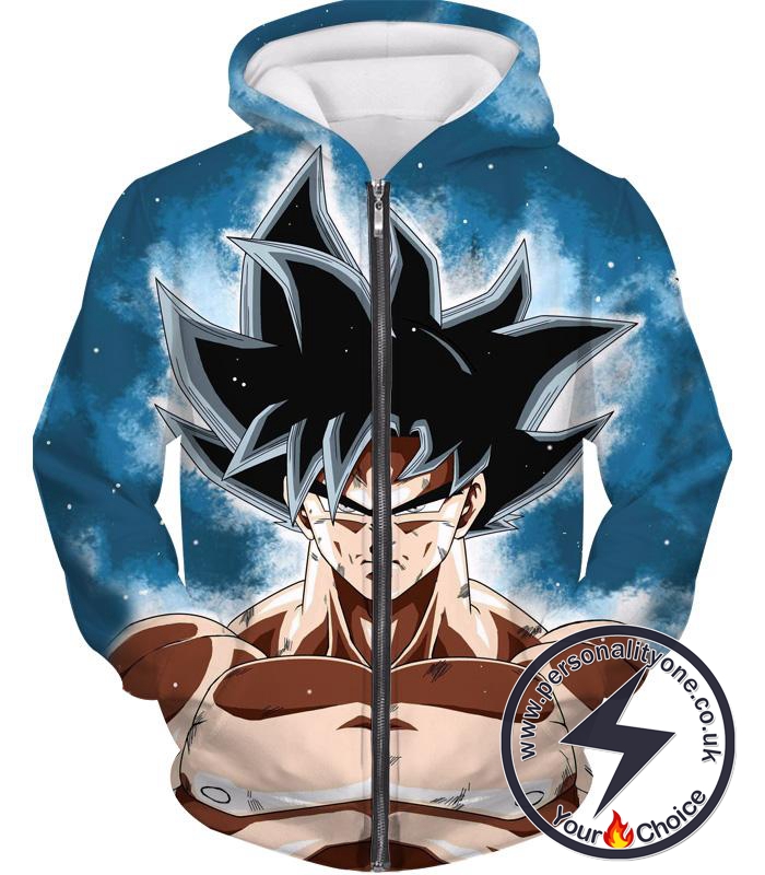 Dragon Ball Z Zip Up Hoodie - Limit Breaker Goku Hoodie New Form